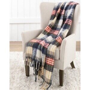 vellux throw blanket Plaid Christmas Holiday Cozy Soft 52x60